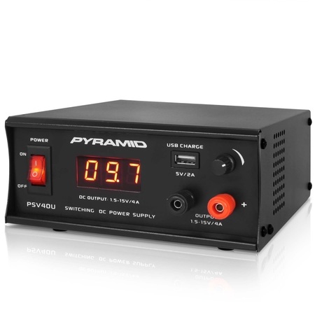 Pyramid Bench Dc Power Supply, Usb PSV40U